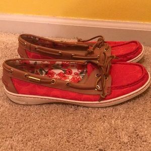 Coach Red Loafers